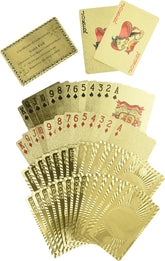 بطاقات لعب من الذهب عيار 24 قيراط من العلامة التجارية غودارد، من تريدمارك بوكر، بالغ