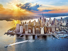 كلمنتوني بازل نيويورك 500 قطعة (49 × 36 سم)، مناسبة لديكور المنزل، بازل للكبار من عمر 14 سنوات فما فوق، 6 سنوات فما فوق