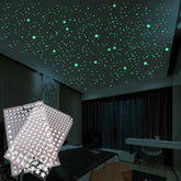 3D Stars Dots Wall Sticker