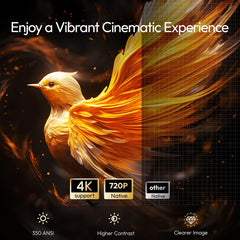 VEVSHAO A12 Projector Mini Portable LED Video Android 13.0 WIFI 6 Mirror SmartPhone for 1080P 4K Video Home Cinema Projector