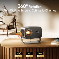 VEVSHAO A12 Projector Mini Portable LED Video Android 13.0 WIFI 6 Mirror SmartPhone for 1080P 4K Video Home Cinema Projector