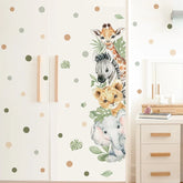 Cute Jungle Animals Door Stickers