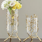 Golden Leaf Vase