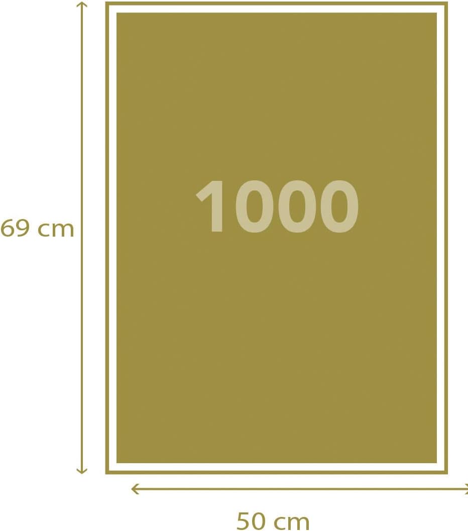 كلمنتوني بازل الفيل 1000 قطعة (69 × 50 سم)، مناسبة لديكور المنزل، بازل للكبار من عمر 14 سنوات فما فوق، 14 سنة إلى 99 سنة