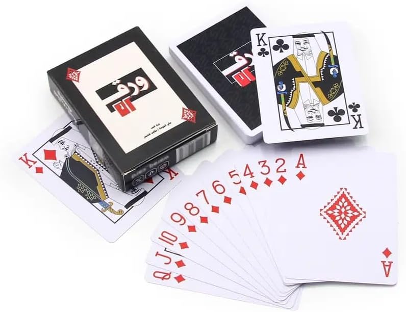 مجموعة ورق لعب فاخرة من حابا | تصميم رائع عالي الجودة | مثالية للخدع السحرية وألعاب البطاقات الأنيقة | إكسسوارات ملحقات بطاقات للبالغين | أسود قطعة واحدة، من هباء