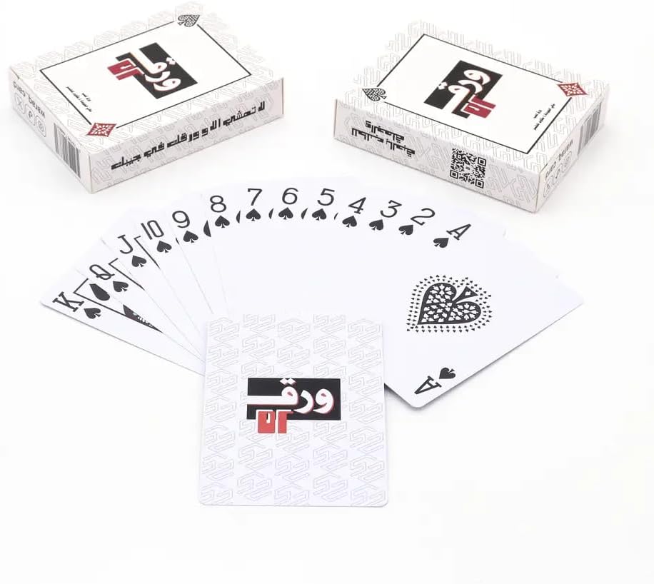 مجموعة ورق لعب فاخرة من حابا | تصميم رائع عالي الجودة | مثالية للخدع السحرية وألعاب البطاقات الأنيقة | إكسسوارات ملحقات بطاقات للبالغين | أسود قطعة واحدة، من هباء