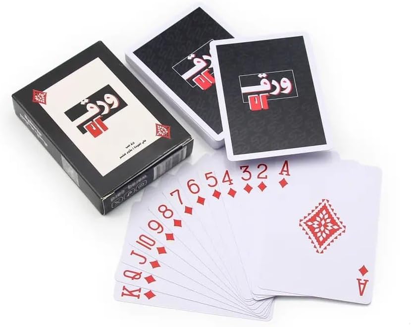 مجموعة ورق لعب فاخرة من حابا | تصميم رائع عالي الجودة | مثالية للخدع السحرية وألعاب البطاقات الأنيقة | إكسسوارات ملحقات بطاقات للبالغين | أسود قطعة واحدة، من هباء