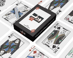 مجموعة ورق لعب فاخرة من حابا | تصميم رائع عالي الجودة | مثالية للخدع السحرية وألعاب البطاقات الأنيقة | إكسسوارات ملحقات بطاقات للبالغين | أسود قطعة واحدة، من هباء