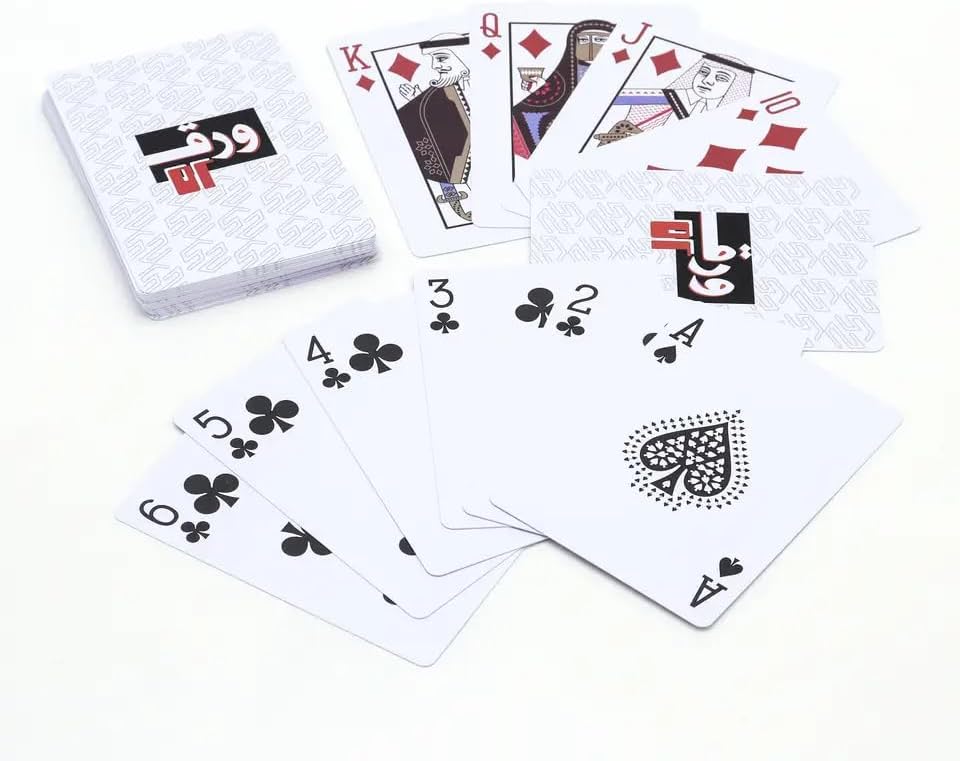 مجموعة ورق لعب فاخرة من حابا | تصميم رائع عالي الجودة | مثالية للخدع السحرية وألعاب البطاقات الأنيقة | إكسسوارات ملحقات بطاقات للبالغين | أسود قطعة واحدة، من هباء