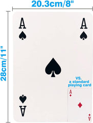 مجموعة كاملة مكونة من بطاقات لعب كبيرة ممتازة مقاس 8×11 انش من يوانهي، بالغ