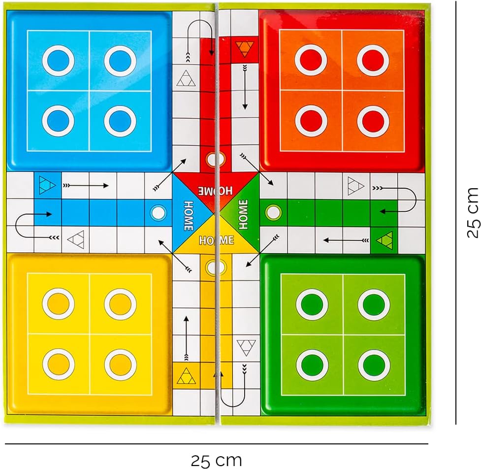 راتنا لعبة استراتيجية كلاسيكية على شكل ثعبان وسلالم صغيرة مع لودو 2 في 1 لرجال الاعمال الشباب