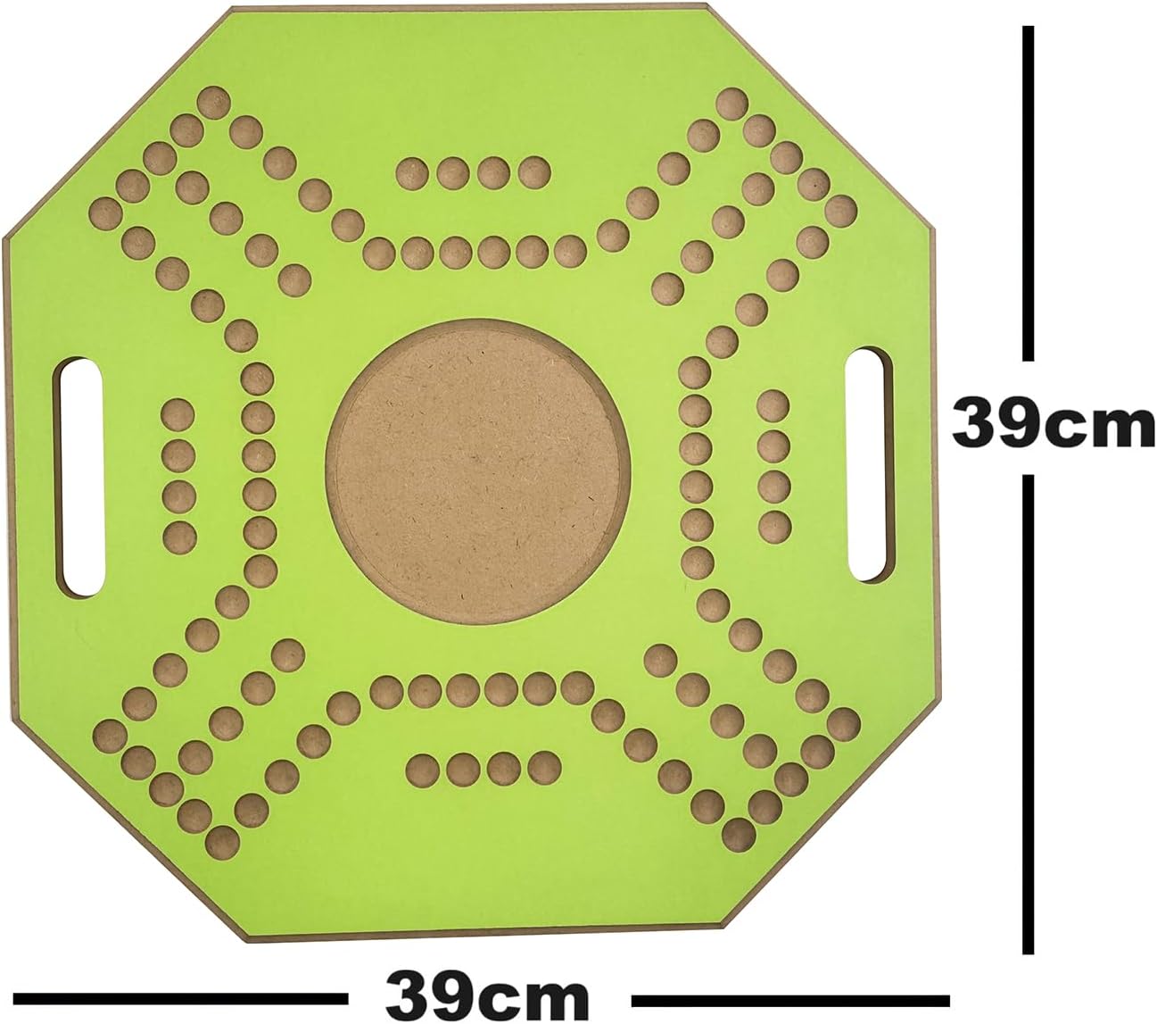 لعبة لوحية خشبية جاكارو، لـ 4 لاعبين مع كرات زجاجية وبطاقات، مقاس 39 × 39 سم، بلون بني، (استخدام باللغة الإنجليزية)، من فنز
