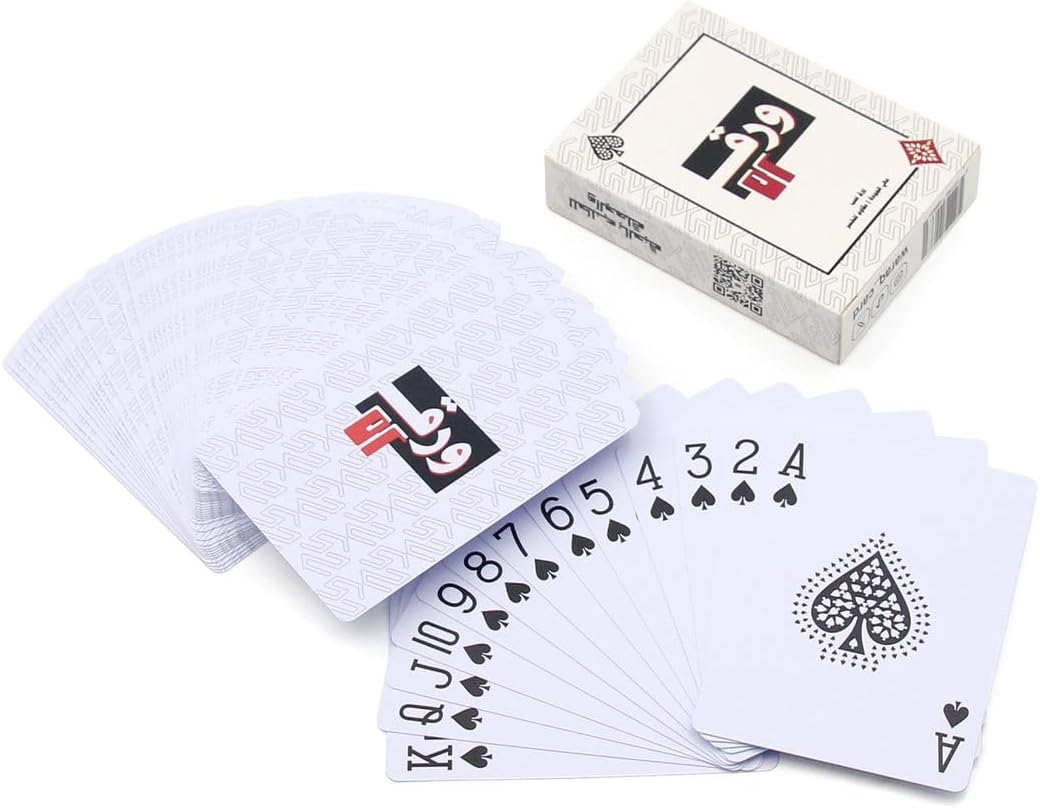 مجموعة ورق لعب فاخرة من حابا | تصميم رائع عالي الجودة | مثالية للخدع السحرية وألعاب البطاقات الأنيقة | إكسسوارات ملحقات بطاقات للبالغين | أسود قطعة واحدة، من هباء