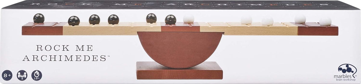 لعبة لوح الماربلز العائلي من روك مي ارخميدس الاستراتيجية المتوازنة لالعاب تعليمية لتعليم العلوم والتقنية والهندسة والرياضيات، للبالغين والاطفال من سن 8 سنوات فما فوق