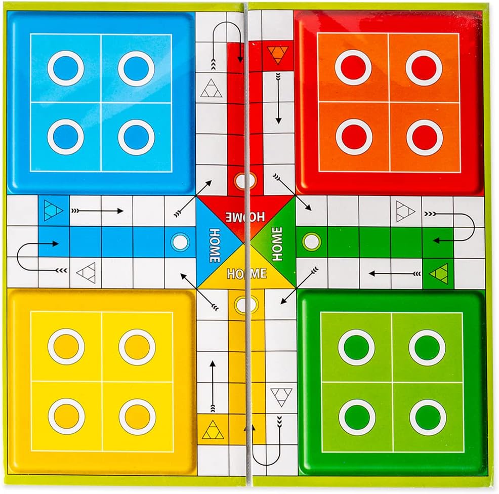 راتنا لعبة استراتيجية كلاسيكية على شكل ثعبان وسلالم صغيرة مع لودو 2 في 1 لرجال الاعمال الشباب