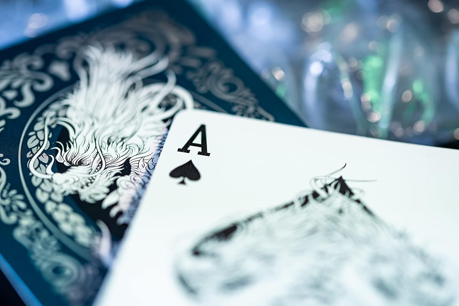 بطاقات لعب دراجة دراغون، أزرق، بالغ