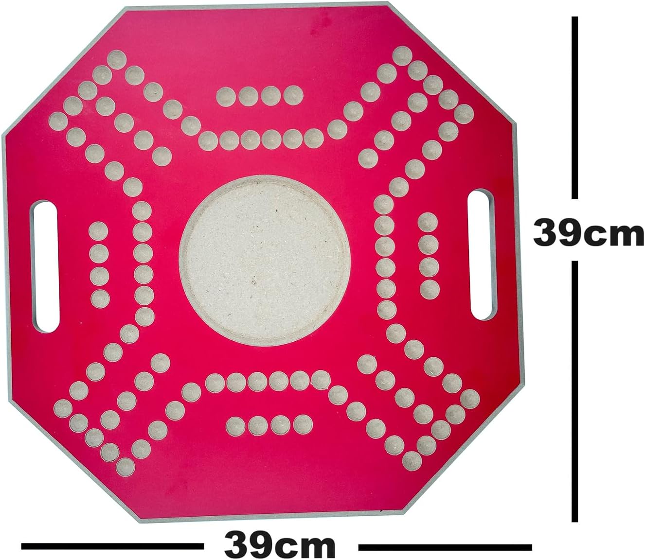 لعبة لوحية خشبية جاكارو، لـ 4 لاعبين مع كرات زجاجية وبطاقات، مقاس 39 × 39 سم، بلون بني، (استخدام باللغة الإنجليزية)، من فنز