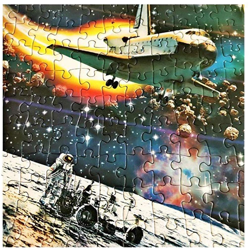 احجية الصور المقطوعة للفضاء والمكونة من 1000 قطعة ورقية للسفن الفضائية والكواكب ورائد الفضاء مناسبة للاطفال والبالغين من ايه ام انا، طفل