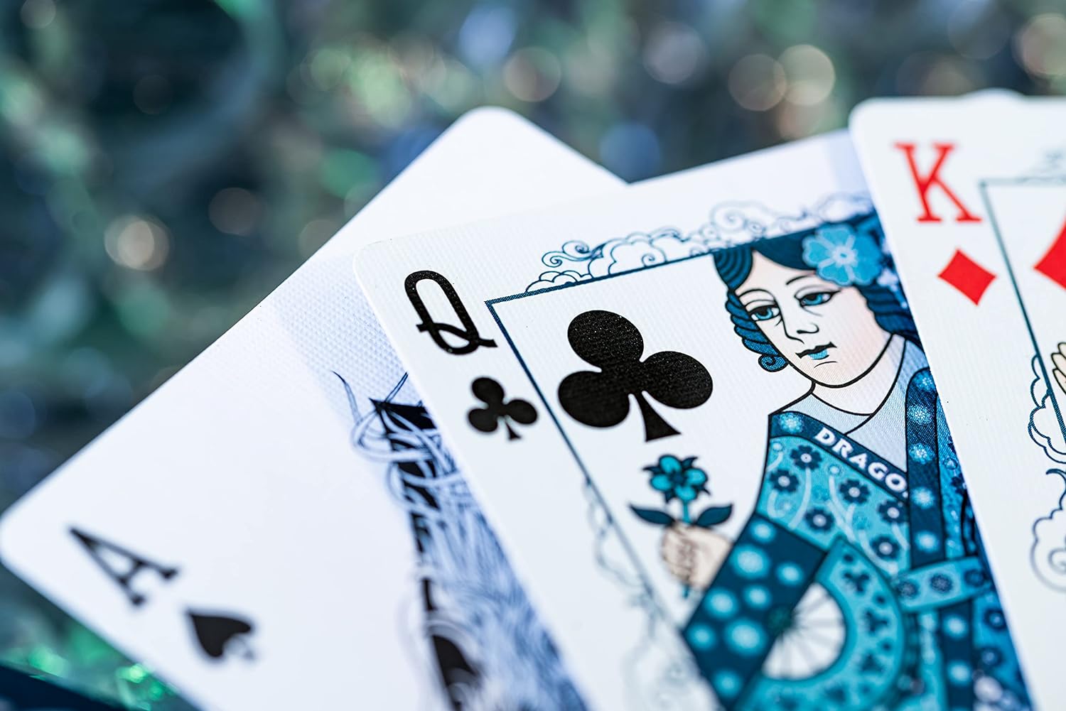 بطاقات لعب دراجة دراغون، أزرق، بالغ