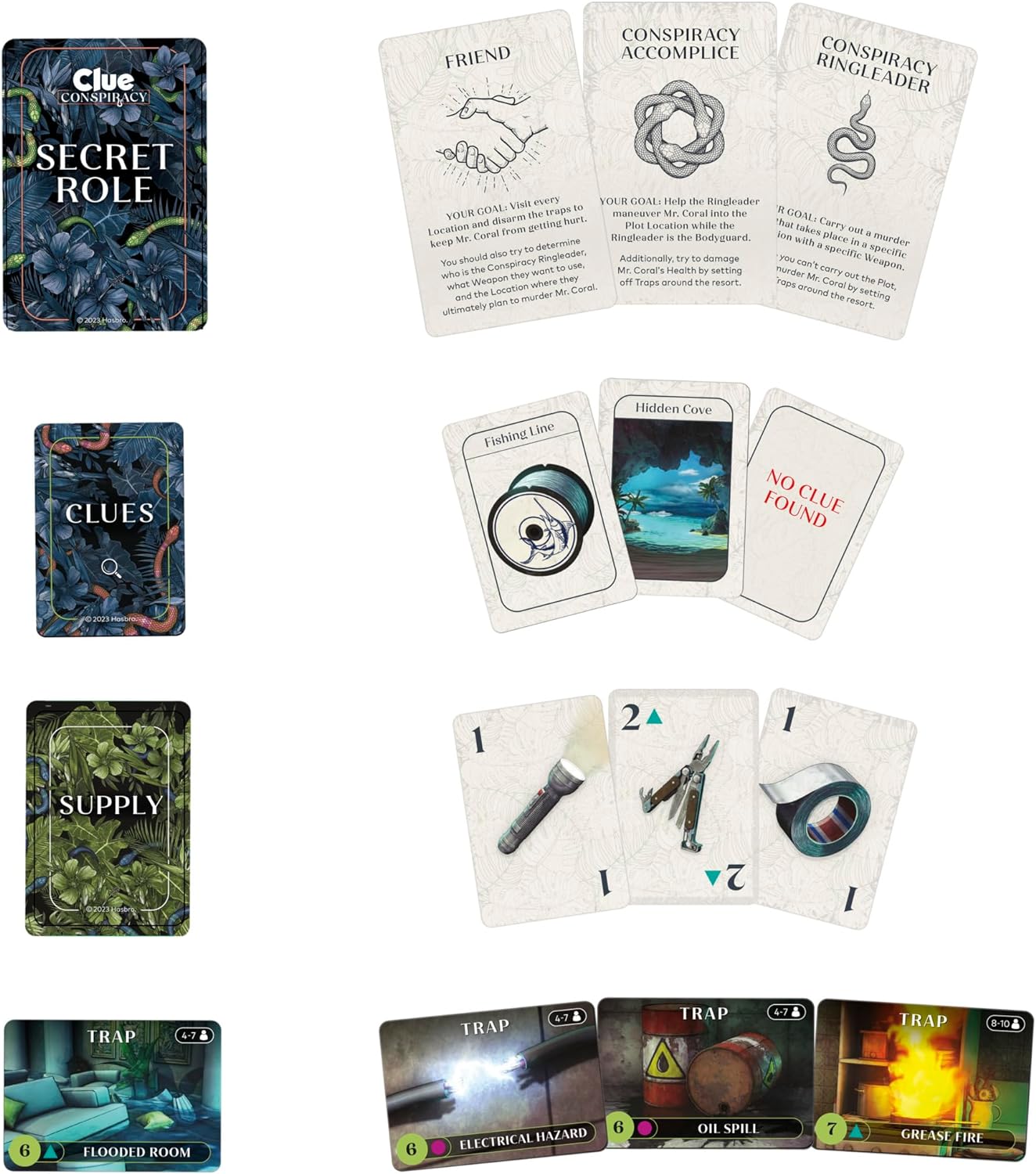 لعبة لوحية مؤامرة للبالغين والمراهقين من كلو | العاب استراتيجية الأدوار السرية | للاعمار من 14 سنة فما فوق | 4-10 لاعبين | 45 دقيقة. | العاب الغموض والحفلات، بلاستيك، من هاسبرو