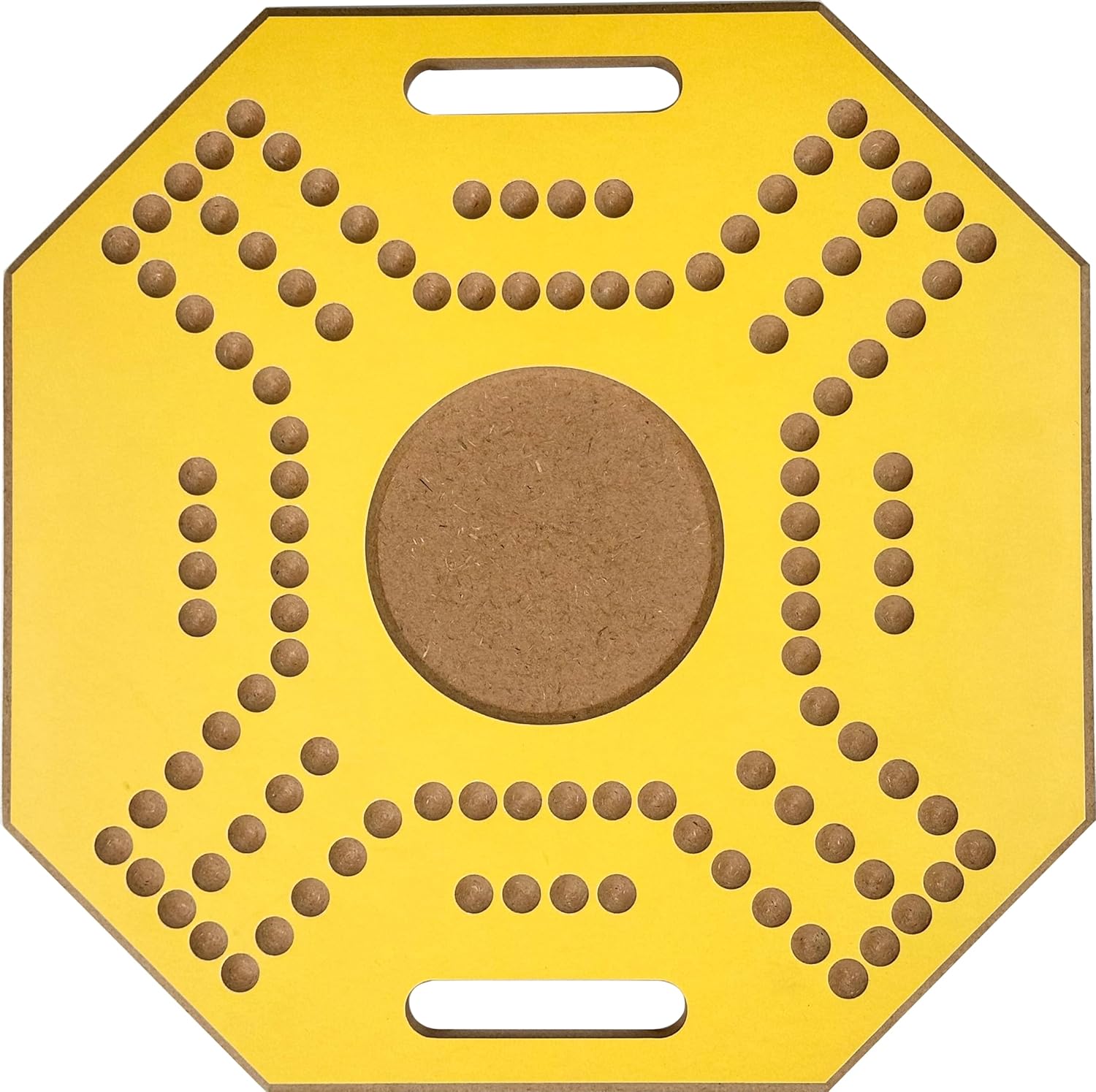 لعبة لوحية خشبية جاكارو، لـ 4 لاعبين مع كرات زجاجية وبطاقات، مقاس 39 × 39 سم، بلون بني، (استخدام باللغة الإنجليزية)، من فنز