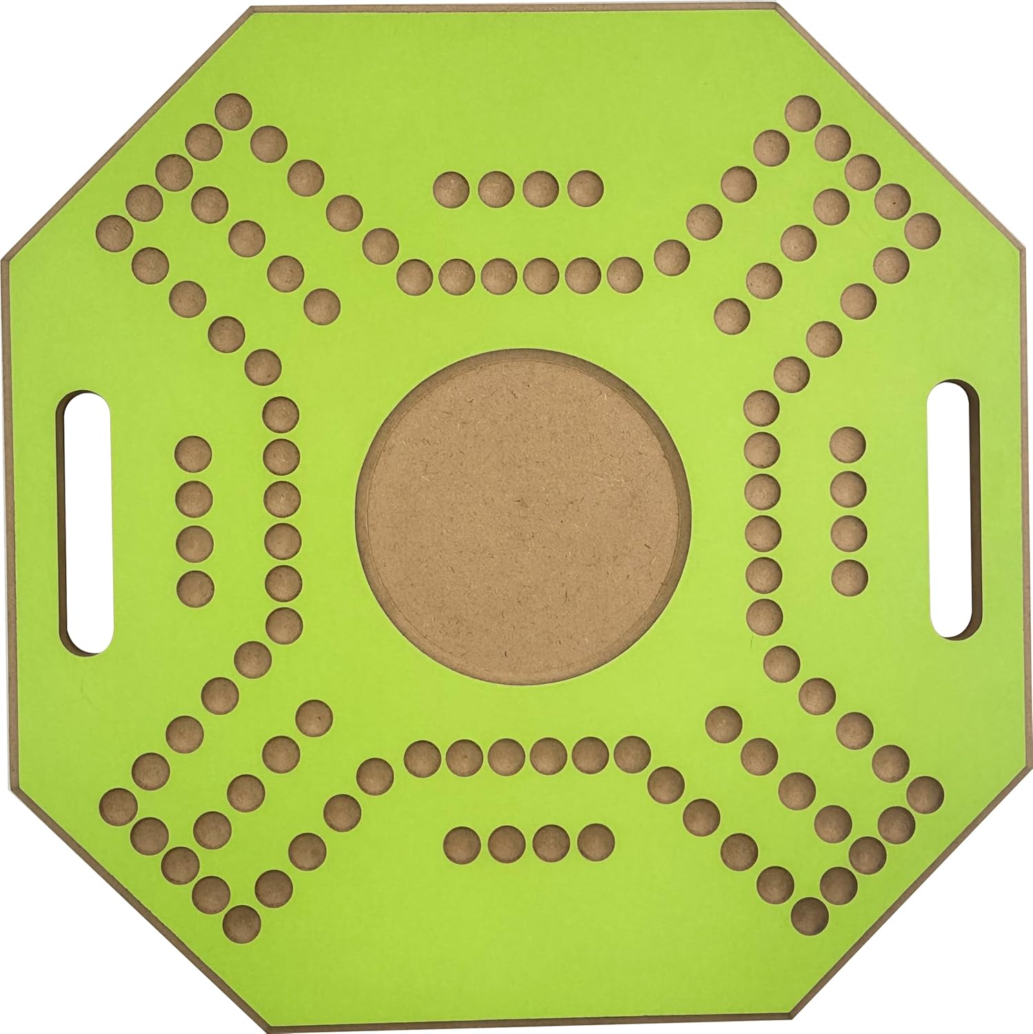 لعبة لوحية خشبية جاكارو، لـ 4 لاعبين مع كرات زجاجية وبطاقات، مقاس 39 × 39 سم، بلون بني، (استخدام باللغة الإنجليزية)، من فنز