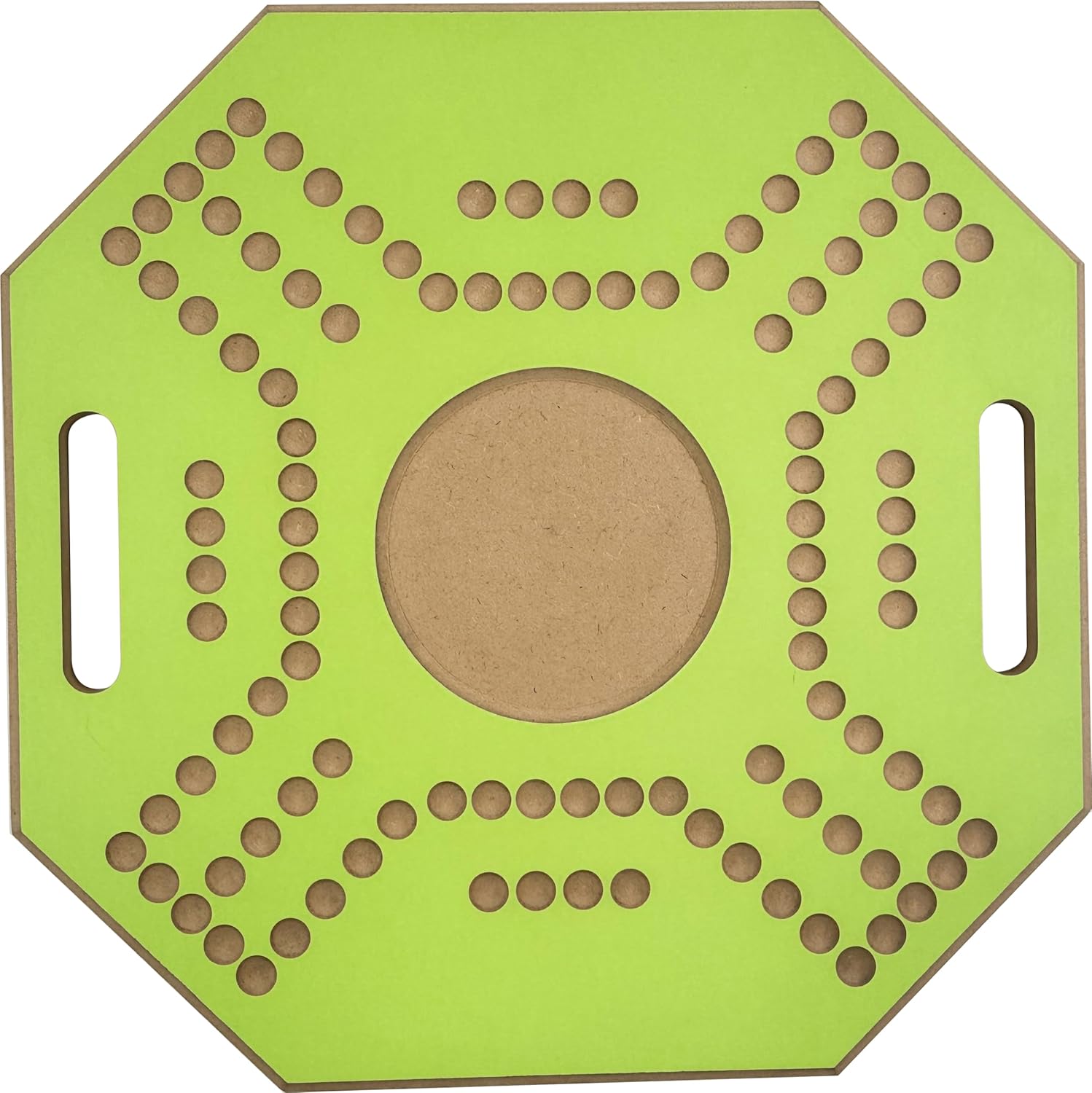 لعبة لوحية خشبية جاكارو، لـ 4 لاعبين مع كرات زجاجية وبطاقات، مقاس 39 × 39 سم، بلون بني، (استخدام باللغة الإنجليزية)، من فنز