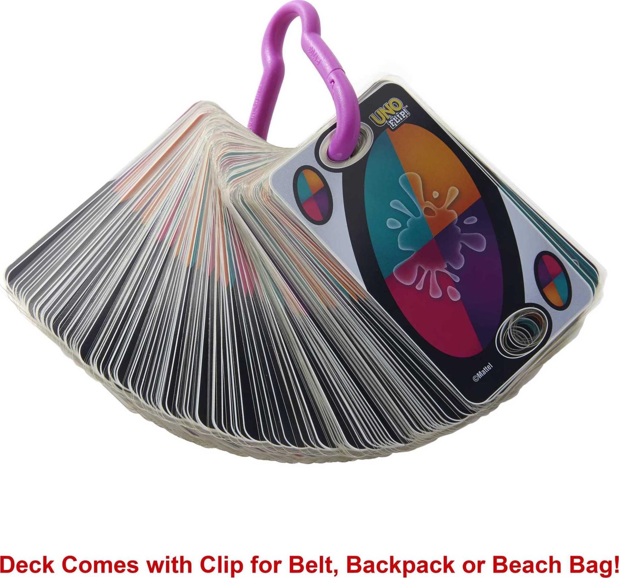 لعبة اونو من ماتل لعبة بطاقات فليب!، متعددة الالوان، قياسية (طراز GDR44)، الورق