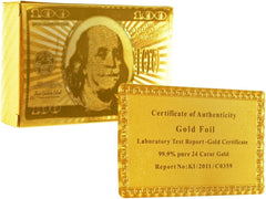 بطاقات لعب من الذهب عيار 24 قيراط من العلامة التجارية غودارد، من تريدمارك بوكر، بالغ