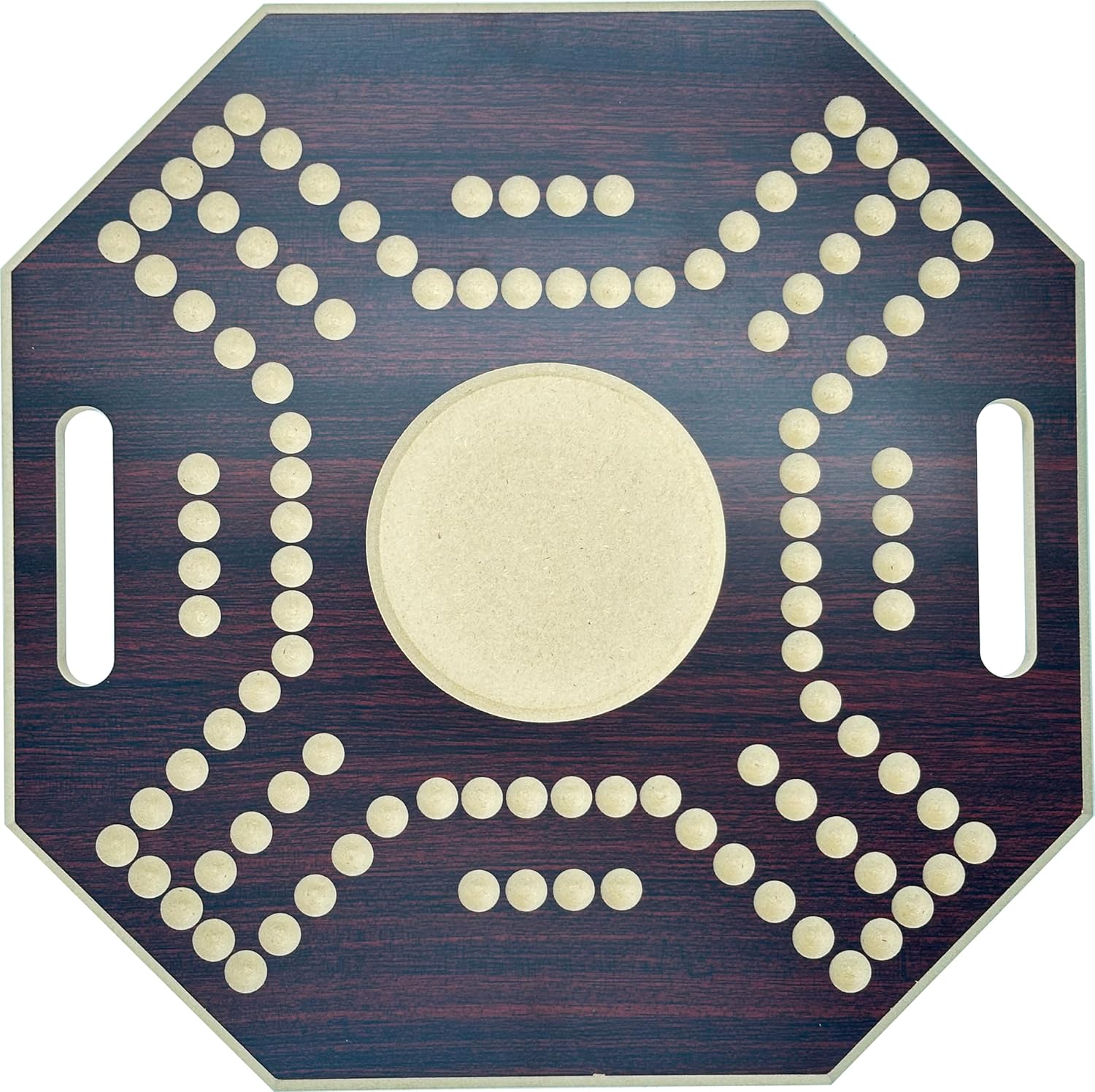 لعبة لوحية خشبية جاكارو، لـ 4 لاعبين مع كرات زجاجية وبطاقات، مقاس 39 × 39 سم، بلون بني، (استخدام باللغة الإنجليزية)، من فنز