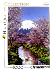 كلمنتوني بازل جبل فوجي 1000 قطعة (69 × 50 سم)، مناسبة لديكور المنزل، بازل للكبار من عمر 14 سنوات فما فوق، 14 سنة إلى 99 سنة