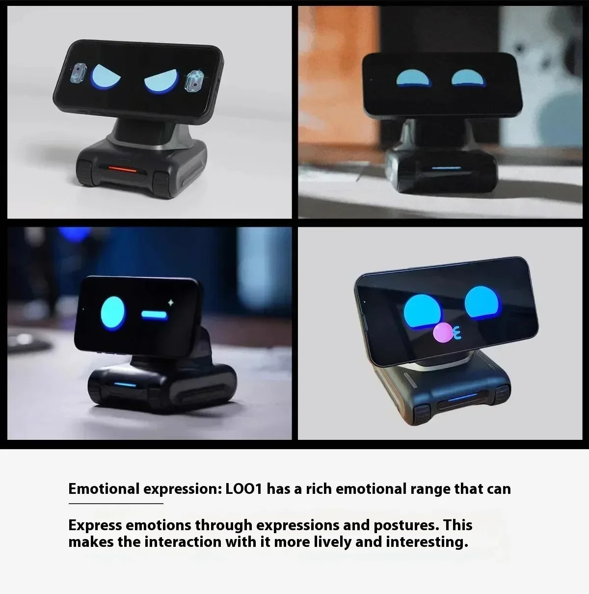 LOOI Emotional AI Companionship Wireless Charging Voice Dialogue Visual Recognition Children's Electronic Companion Rechargeable
