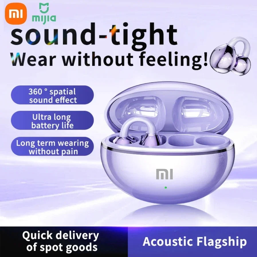 Xiaomi M91 Wireless Bluetooth Earphones with Bone Conduction Noise Reduction for High Definition Calls, Suitable for IOS and And