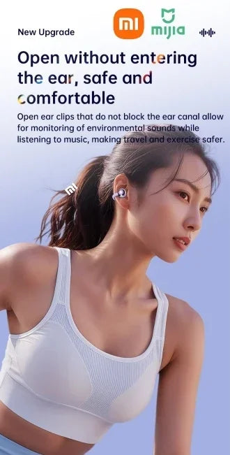 Xiaomi M91 Wireless Bluetooth Earphones with Bone Conduction Noise Reduction for High Definition Calls, Suitable for IOS and And