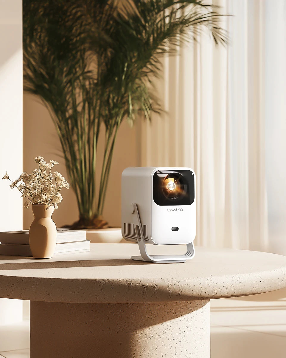 Vevshao A15 Smart Projector Portable Android 13 Projector Dual WiFi Auto Keystone Focus Pocket Beamer Home Meeting Video Cinema