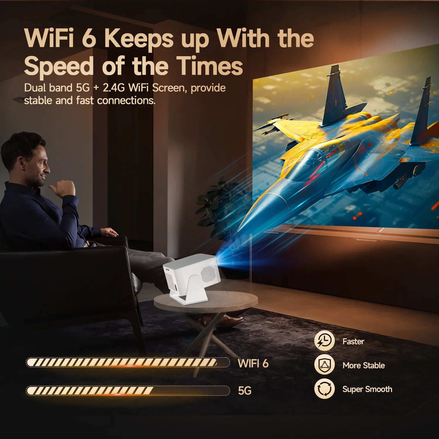 Magcubic Auto Focus Native1080P 900ANSI 8K Android14 Allwinner H726 HY350 Max Projector With Wifi6 BT5.4 Portable Movie Outdoor