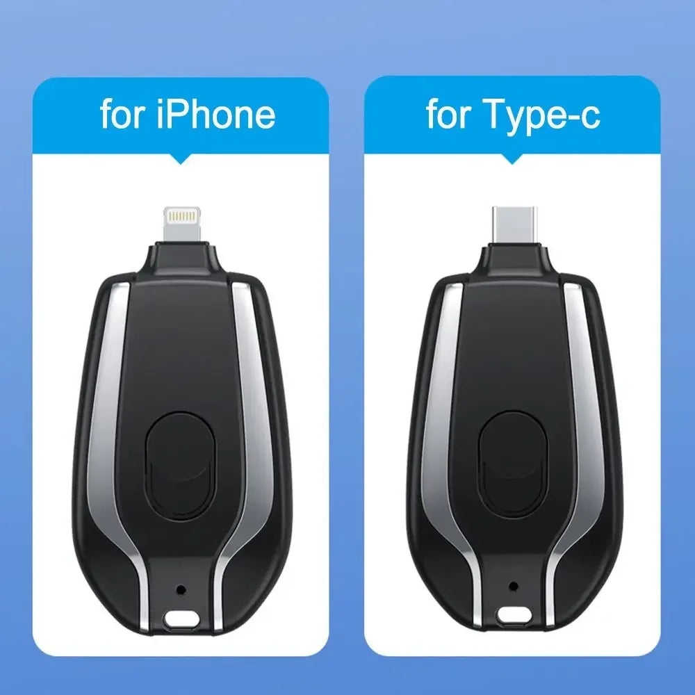 Portable Power Bank 1500mAh Mini Keychain For Android Emergency Charger Portable Charger