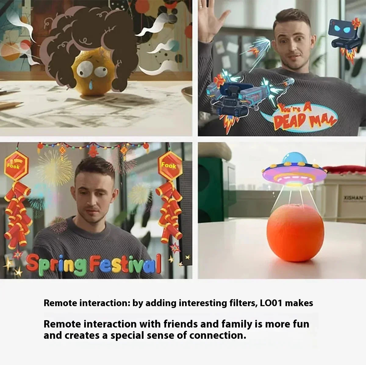 LOOI Emotional AI Companionship Wireless Charging Voice Dialogue Visual Recognition Children's Electronic Companion Rechargeable