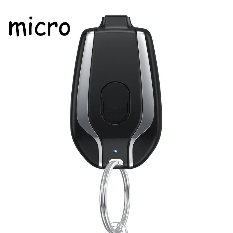 Portable Power Bank 1500mAh Mini Keychain For Android Emergency Charger Portable Charger
