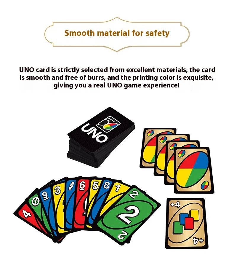 Uno Original Wild Version Red Family Card Gam 112 Cards Travel-Friendly Makes A Great Game For 7 Year Olds And Up Toy Hot Sales