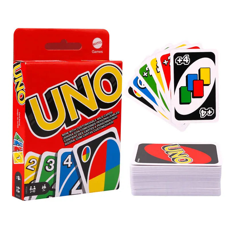 New Uno Wild Version Red Family Card Gam 112 Cards Travel-Friendly Makes A Great Game For 7 Year Olds And Up Toy In Stock