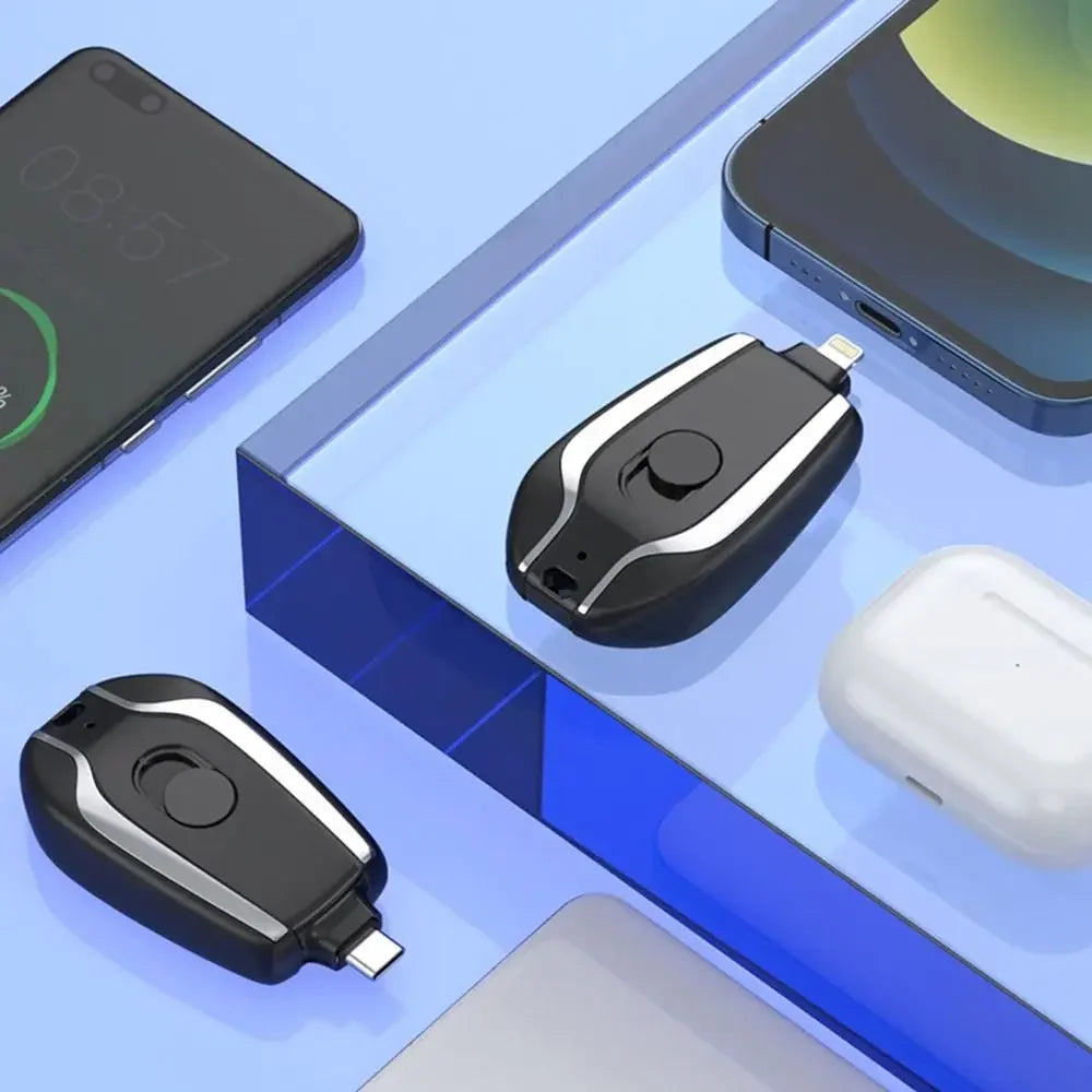 Portable Power Bank 1500mAh Mini Keychain For Android Emergency Charger Portable Charger