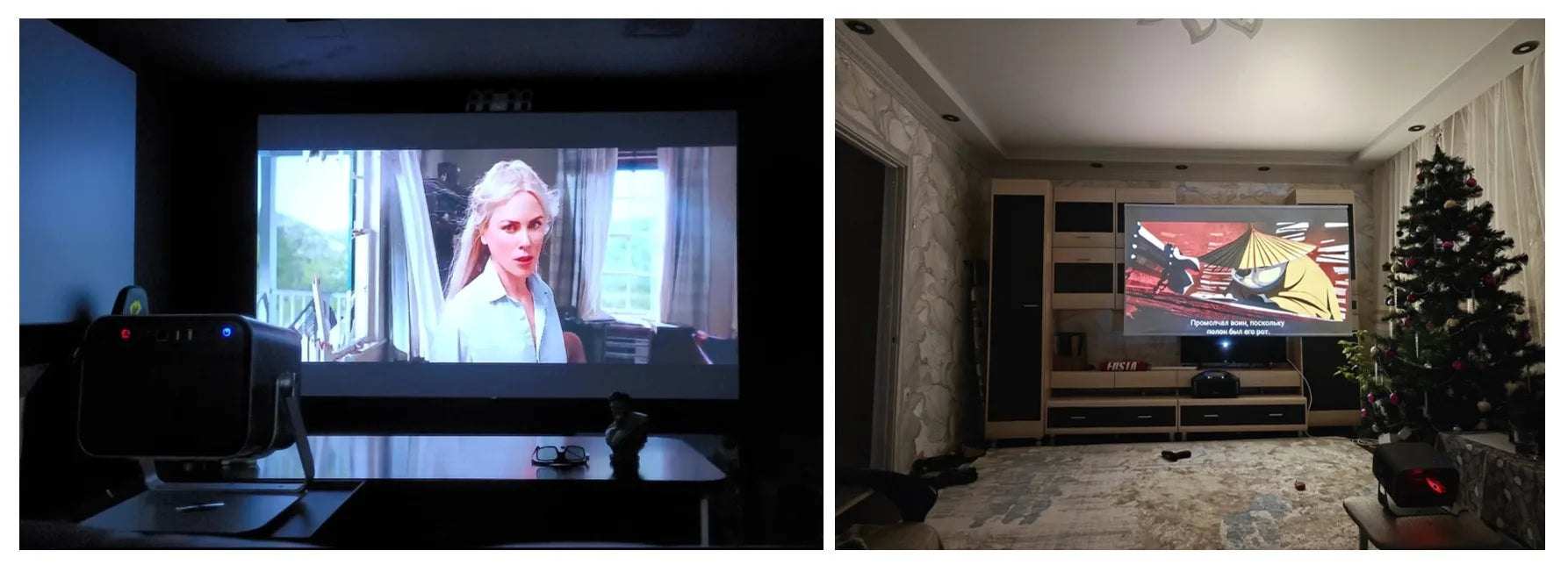 Vevshao A15 Smart Projector Portable Android 13 Projector Dual WiFi Auto Keystone Focus Pocket Beamer Home Meeting Video Cinema