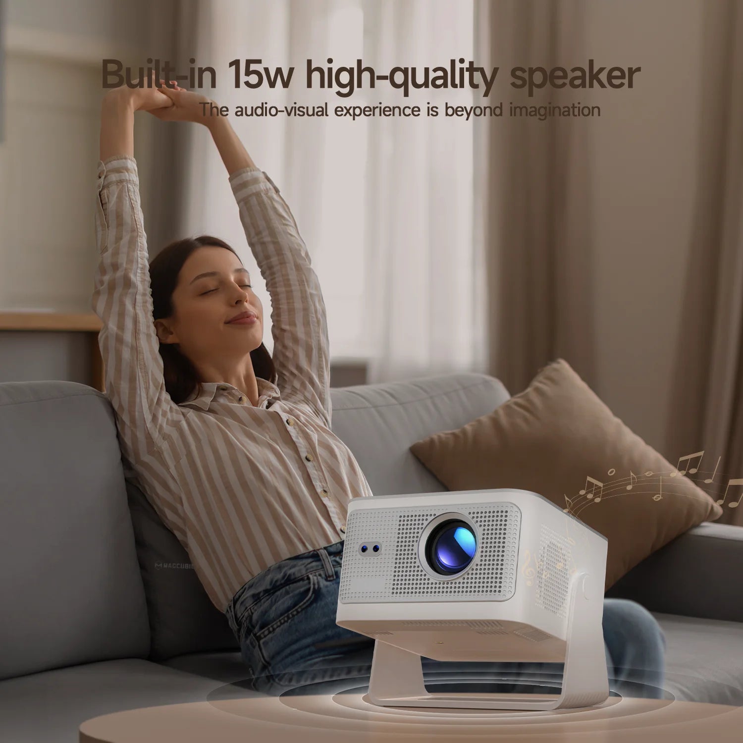 Magcubic Auto Focus Native1080P 900ANSI 8K Android14 Allwinner H726 HY350 Max Projector With Wifi6 BT5.4 Portable Movie Outdoor