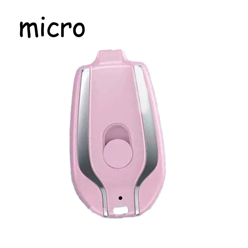 Portable Power Bank 1500mAh Mini Keychain For Android Emergency Charger Portable Charger