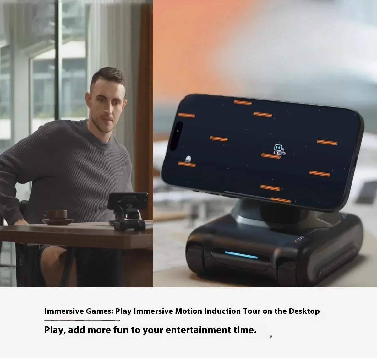 LOOI Emotional AI Companionship Wireless Charging Voice Dialogue Visual Recognition Children's Electronic Companion Rechargeable