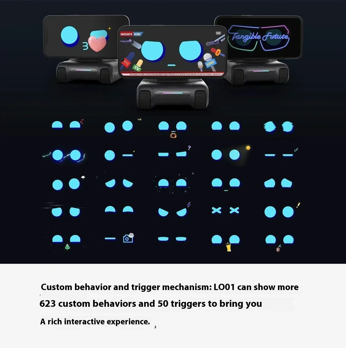 LOOI Emotional AI Companionship Wireless Charging Voice Dialogue Visual Recognition Children's Electronic Companion Rechargeable