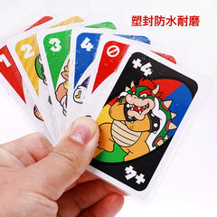 Genuine Mattel Games Uno Super Mario Card Game For Family Night Featuring Tv Show Themed Graphics And A Special Rule 2-10 Player