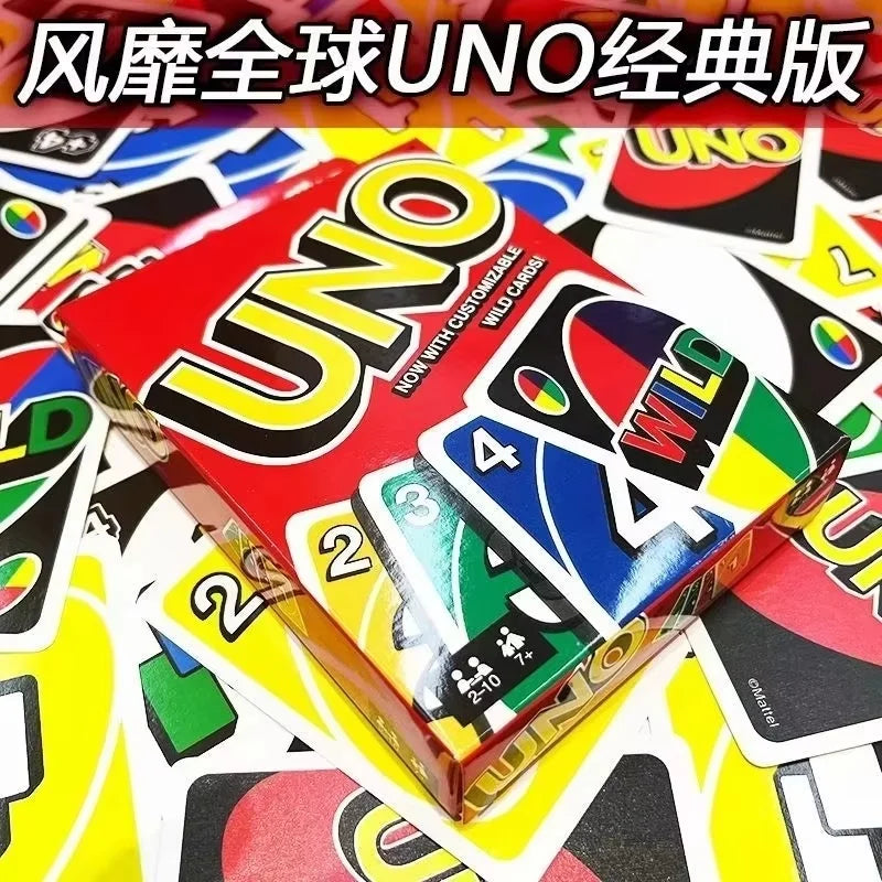 Uno Original Wild Version Red Family Card Gam 112 Cards Travel-Friendly Makes A Great Game For 7 Year Olds And Up Toy Hot Sales