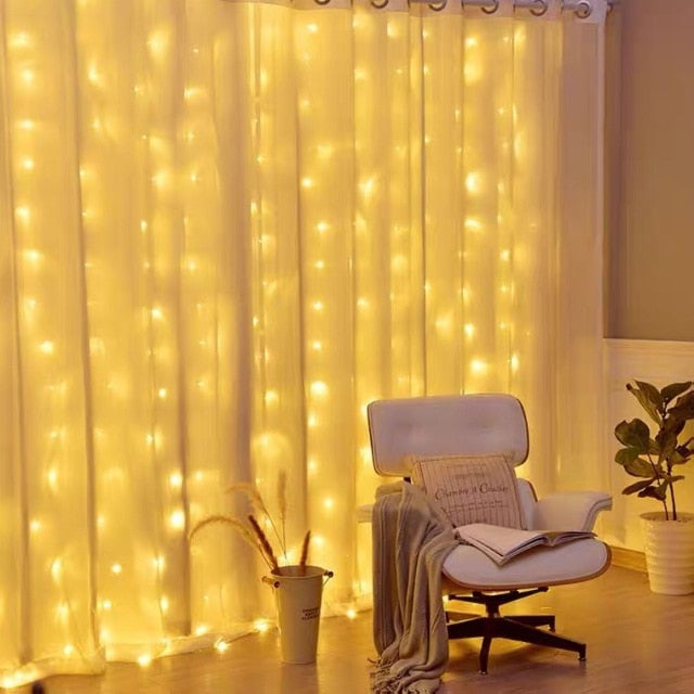 3M LED Fairy String Lights Curtain Garland USB